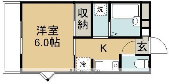 サンモール松崎(1K/3階)の間取り写真