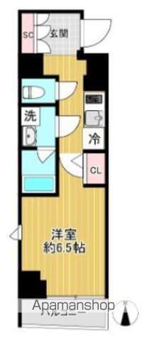SHOKEN RESIDENCE横浜山手Ⅱ(1K/4階)の間取り写真