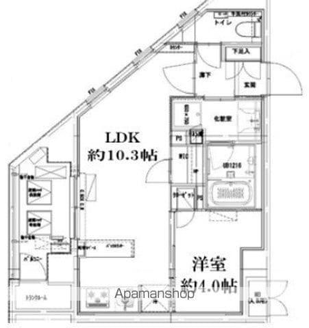 クラッシーコート北大塚(1LDK/6階)の間取り写真