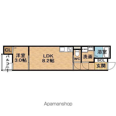 LIBREMAISON豊里Ⅰ(1LDK/1階)の間取り写真