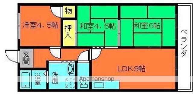 コートメルベーユ(3LDK/4階)の間取り写真
