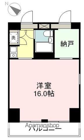 水の森パークパレス(1K/2階)の間取り写真
