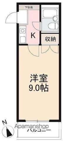 ハイム花園(1K/2階)の間取り写真