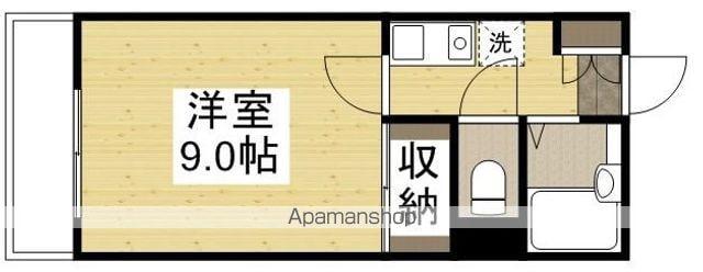 デュエル総社B棟(1K/1階)の間取り写真