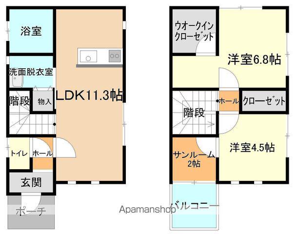 アネスト(2LDK)の間取り写真