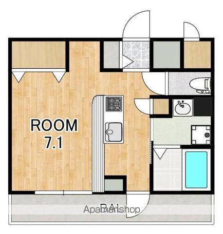 HINATABASE(ワンルーム/2階)の間取り写真