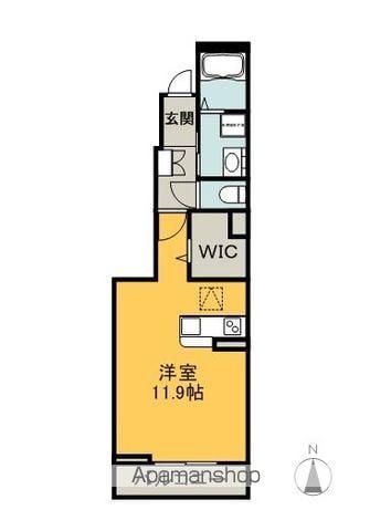 スプリング ベル.A(1K/1階)の間取り写真