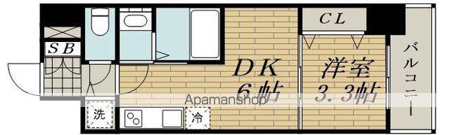 エスタート塚本(1DK/5階)の間取り写真