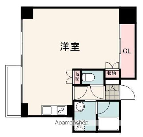 メゾン・サンロード(ワンルーム/2階)の間取り写真