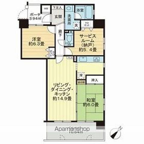 コンツェルトシティ榎町(2SLDK/9階)の間取り写真