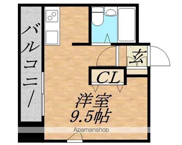 パールタウン大通(1K/5階)の間取り写真
