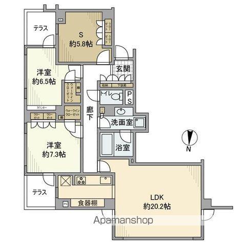 レグナス市ヶ谷払方町 1階階 間取り