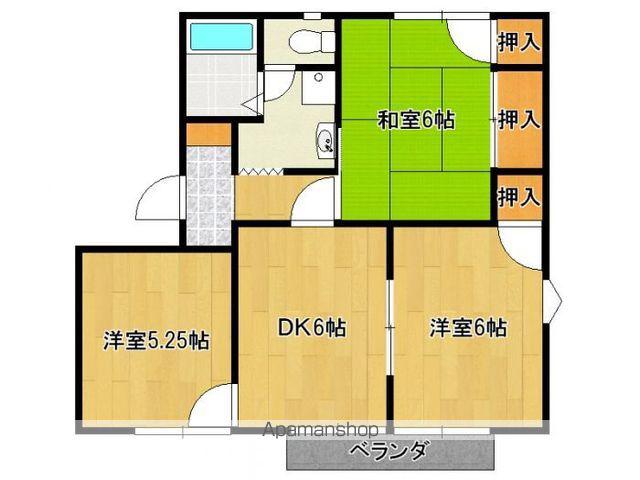 トーコクピア杉町(3DK/2階)の間取り写真