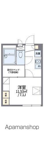 レオパレスピアネータ(1K/1階)の間取り写真