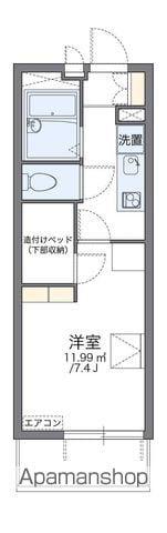 レオパレスりんぶんⅡ(1K/1階)の間取り写真