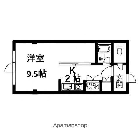 ワコーハイツ1(1K/3階)の間取り写真