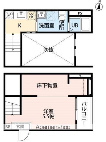 AILES NAGOYA(1K/1階)の間取り写真