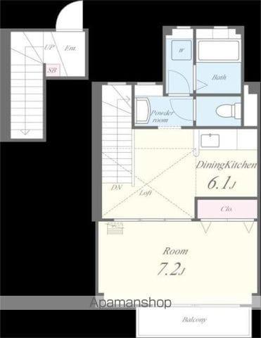 フリーダム(1DK/2階)の間取り写真