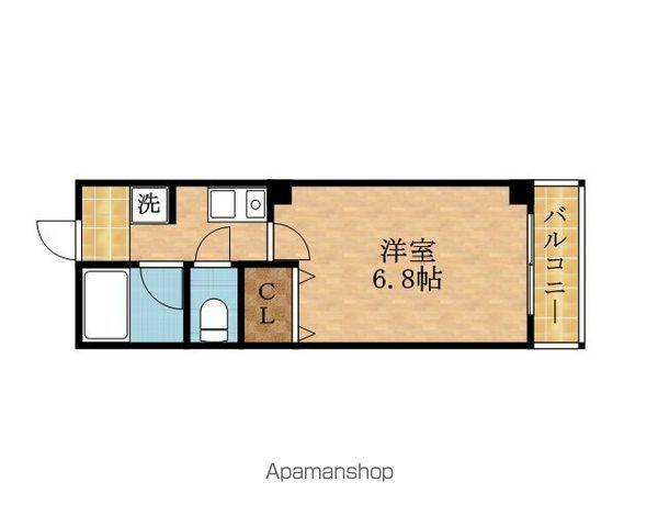 PREASURE都島(1K/2階)の間取り写真