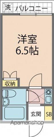 ビアンカ氷川台A棟B棟(1K/1階)の間取り写真