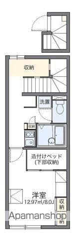 レオパレスサザンヴィレッジ(1K/2階)の間取り写真