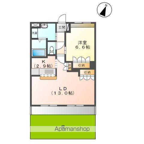 ルミナスハイムA(1LDK/1階)の間取り写真