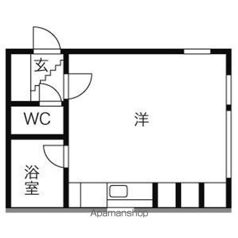 フォルミカ(ワンルーム/3階)の間取り写真