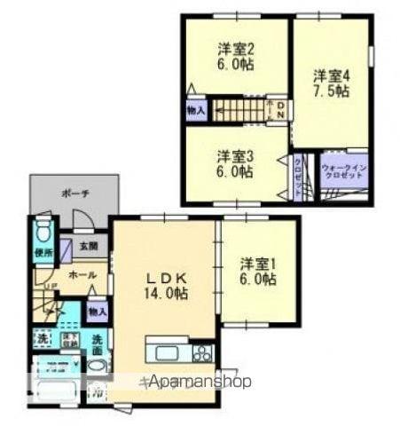 SOULEIADO(4LDK/1階)の間取り写真