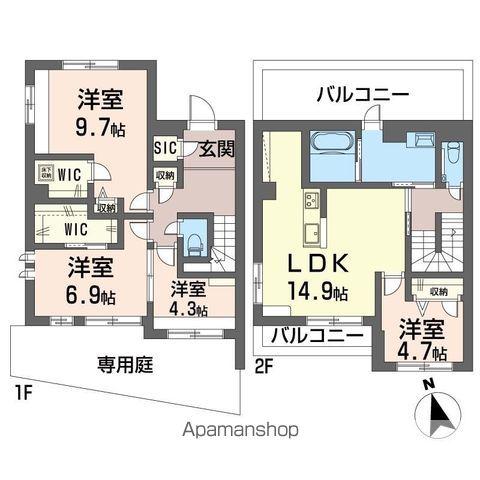 テラス南阿佐ヶ谷(4LDK)の間取り写真