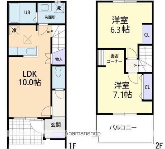 JUPITER III(2LDK/2階)の間取り写真