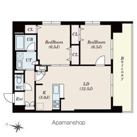 COH RESIDENCE 札幌(2LDK/9階)の間取り写真