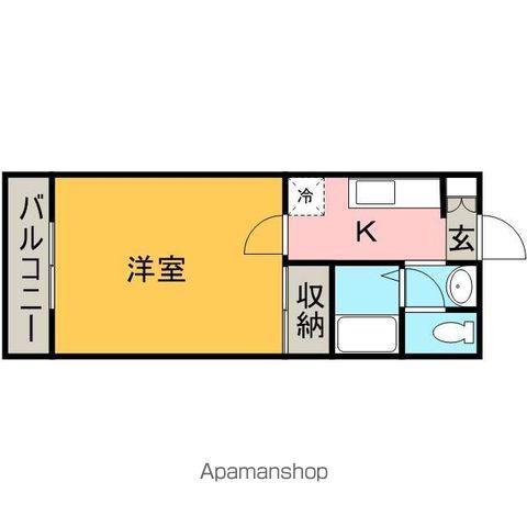 アーデルパレス(1K/2階)の間取り写真