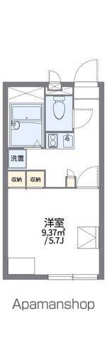 レオパレス神辺(1K/1階)の間取り写真