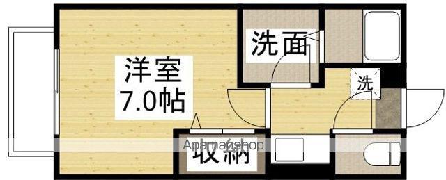 ソフィア津島(1K/2階)の間取り写真