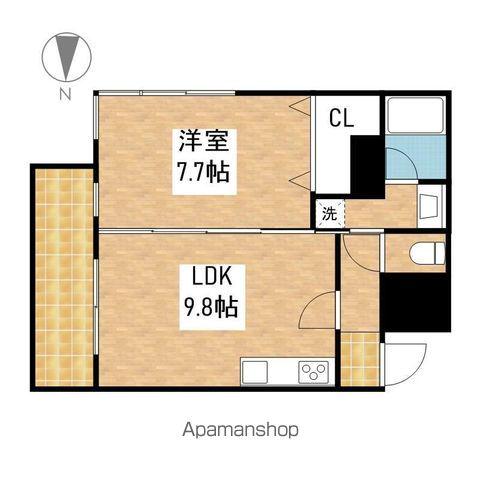 スタジオスクエア泉(1LDK/8階)の間取り写真