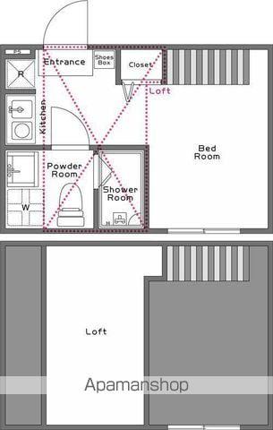 ハーモニーテラス北小岩Ⅲ(ワンルーム/1階)の間取り写真
