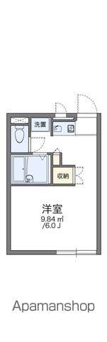 レオパレスドミールT・M(1K/1階)の間取り写真