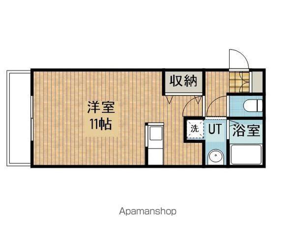 アムール東町(1K/3階)の間取り写真