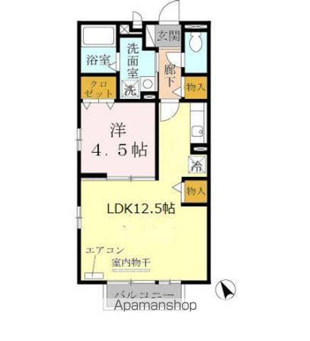 FELICE(1LDK/1階)の間取り写真