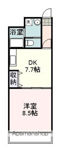 E-STAGE Ⅰ(1DK/1階)の間取り写真