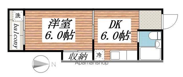 グランドハイムルミネ8(1DK/1階)の間取り写真