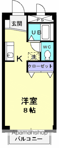 ジュネスアメリア(1K/1階)の間取り写真