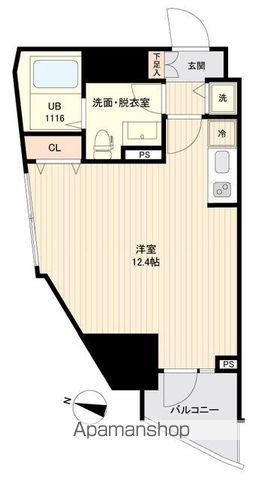 SIDEONE(ワンルーム/11階)の間取り写真