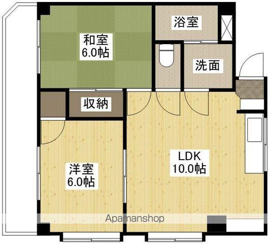 フェニックス翠(2LDK/3階)の間取り写真