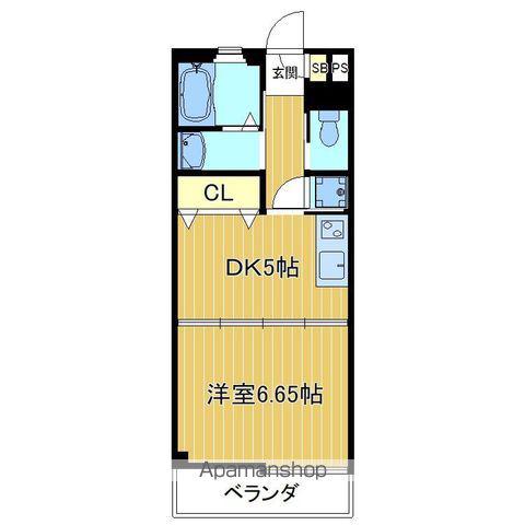 グレイスコートⅡ(1DK/2階)の間取り写真