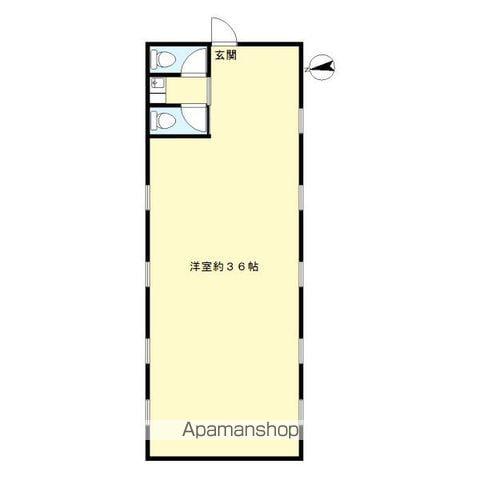 板橋区仲町(ワンルーム/1階)の間取り写真