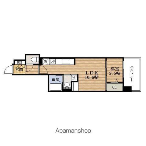 アーバネックスHONMACHIⅡ(1LDK/10階)の間取り写真