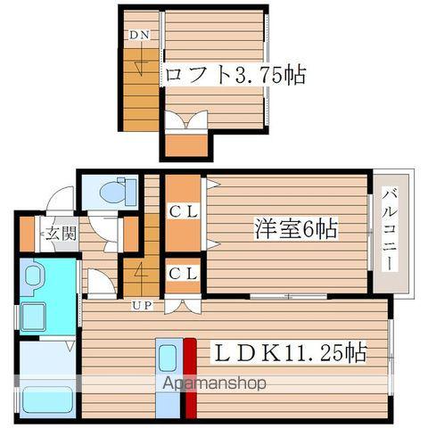 エスポワールコマツⅡA館(1LDK/1階)の間取り写真