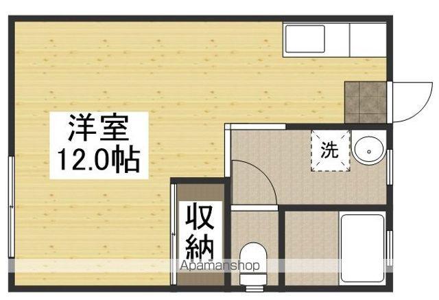 メゾンベルビュー(ワンルーム/1階)の間取り写真