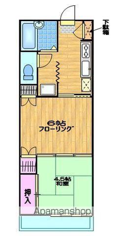 サニータウンオオタA(2K/2階)の間取り写真